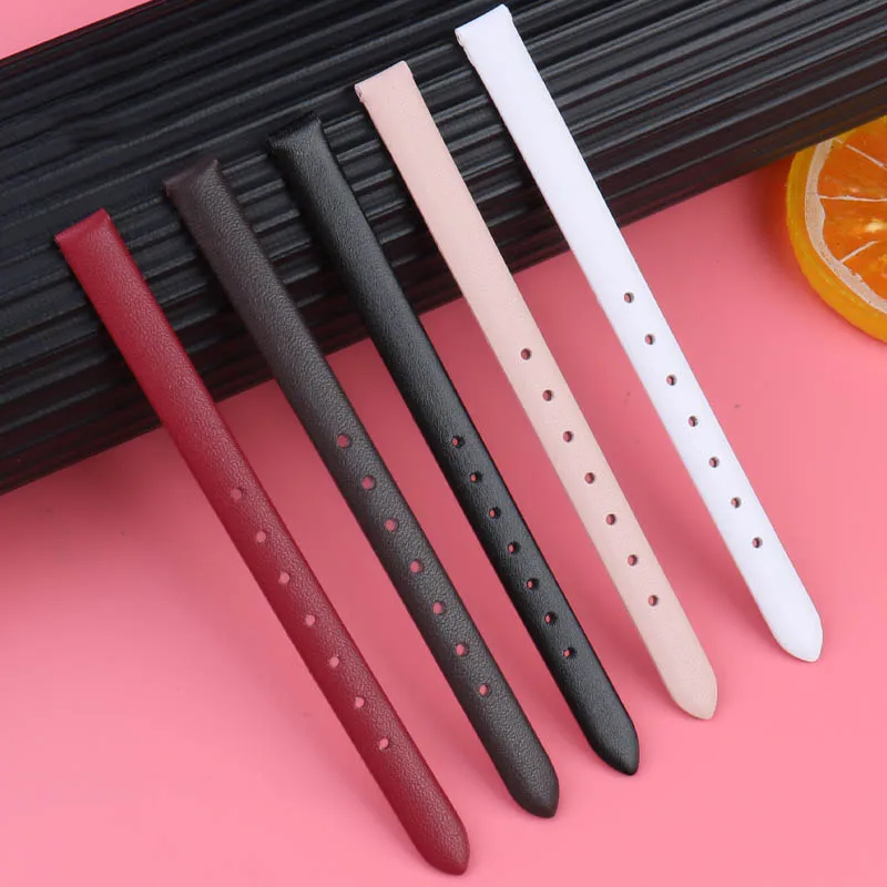 女性用ソフトレザーウォッチストラップ,カーフレザーブレスレット,Flaagamo f43030017 f43020017,8mmに適しています