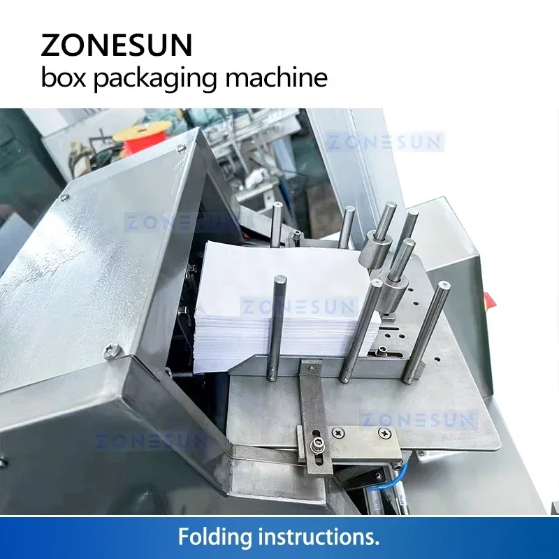 Zonesun Automatische Kartonmaschine Horizontale Seitenlastkarton Industrielle Kastenfaltmaschine ZS-120BP