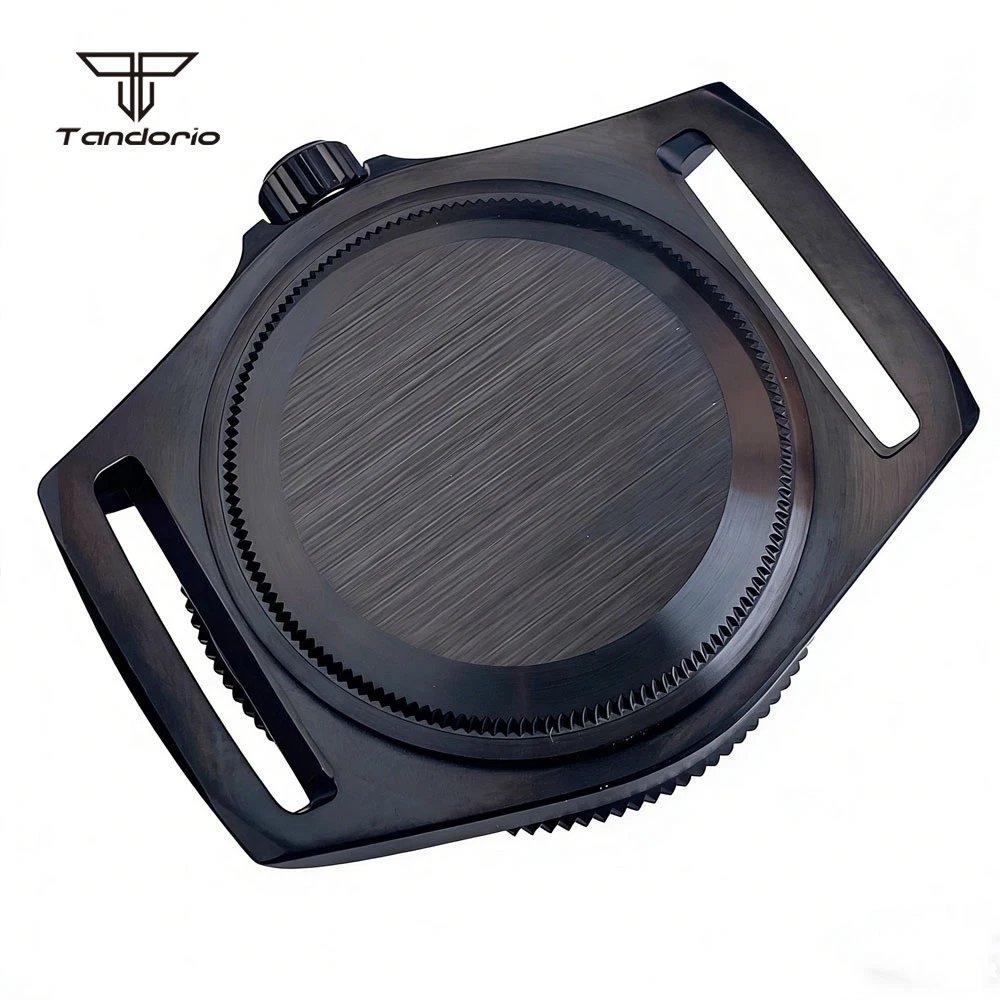 Titanium+Black PVD 42mm Dive Watch Case Sapphire Glass Fit NH35 NH36 NH38 ETA2824 PT5000 ST2130 Men's Wristwatch Accessory Parts - view 5