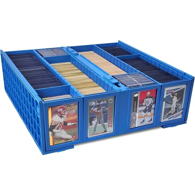 Hot Sellers.Collectible Card Bin  Includes 4 Card Storage Partitions | Loose Trading Card Storage for Pokemon, MTG, and Sports.N