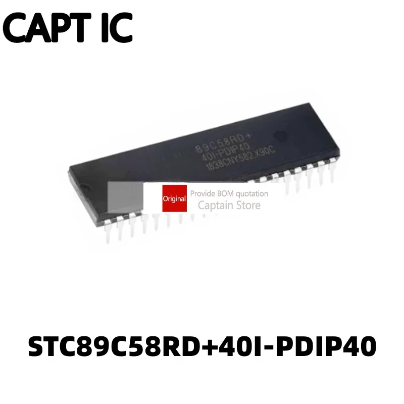 5 قطعة STC89C58RD + 40I-PDIP40 STC متحكم