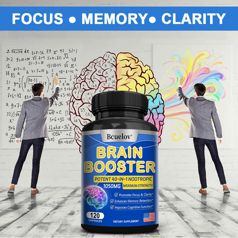 Advanced Brain Booster - Promotes Healthy Brain Development, Improves Memory, Concentration and Learning Abilities