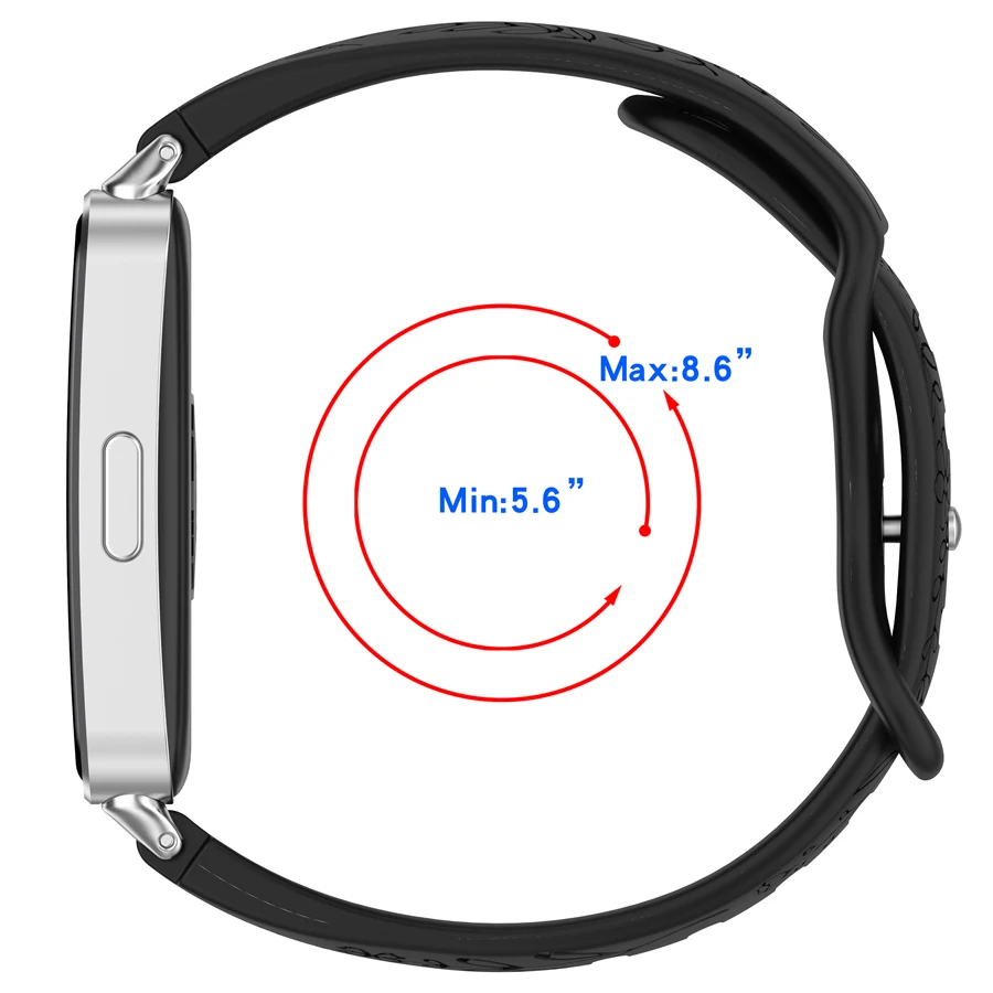 3D силиконовый ремешок для Huawei Band 10 9 8, спортивный дышащий ремешок для часов, сменный браслет для Huawei Band 8 9 10, браслет