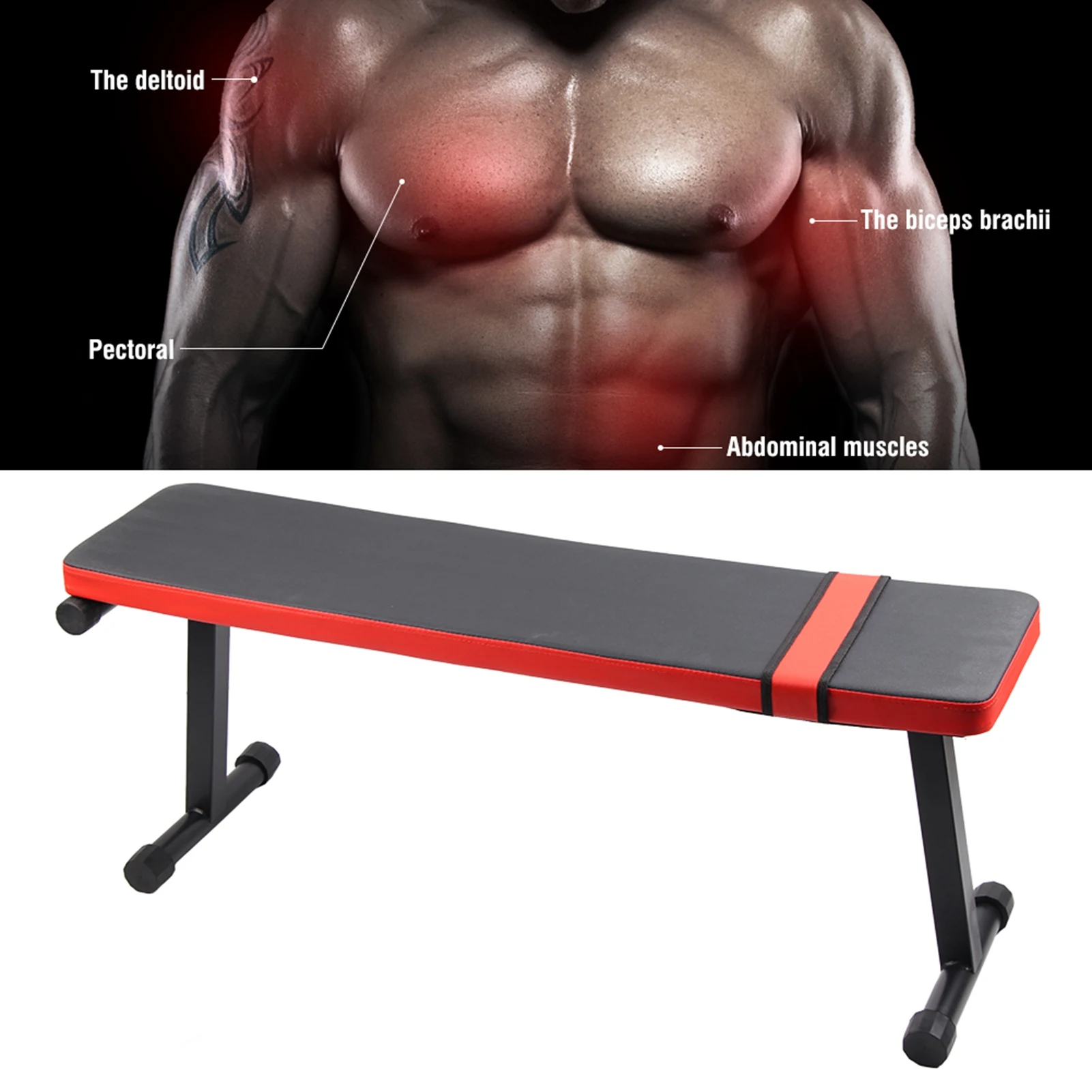 Dumbbell Stool Fitness Equipment Fitness Stool High Quality Dumbbell Weight Lifting Fitness Flat Stool Equipment Heavy Structure