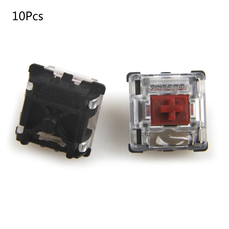 Silent Transparent Cover Black Base Gateron for Cherry MX Switches