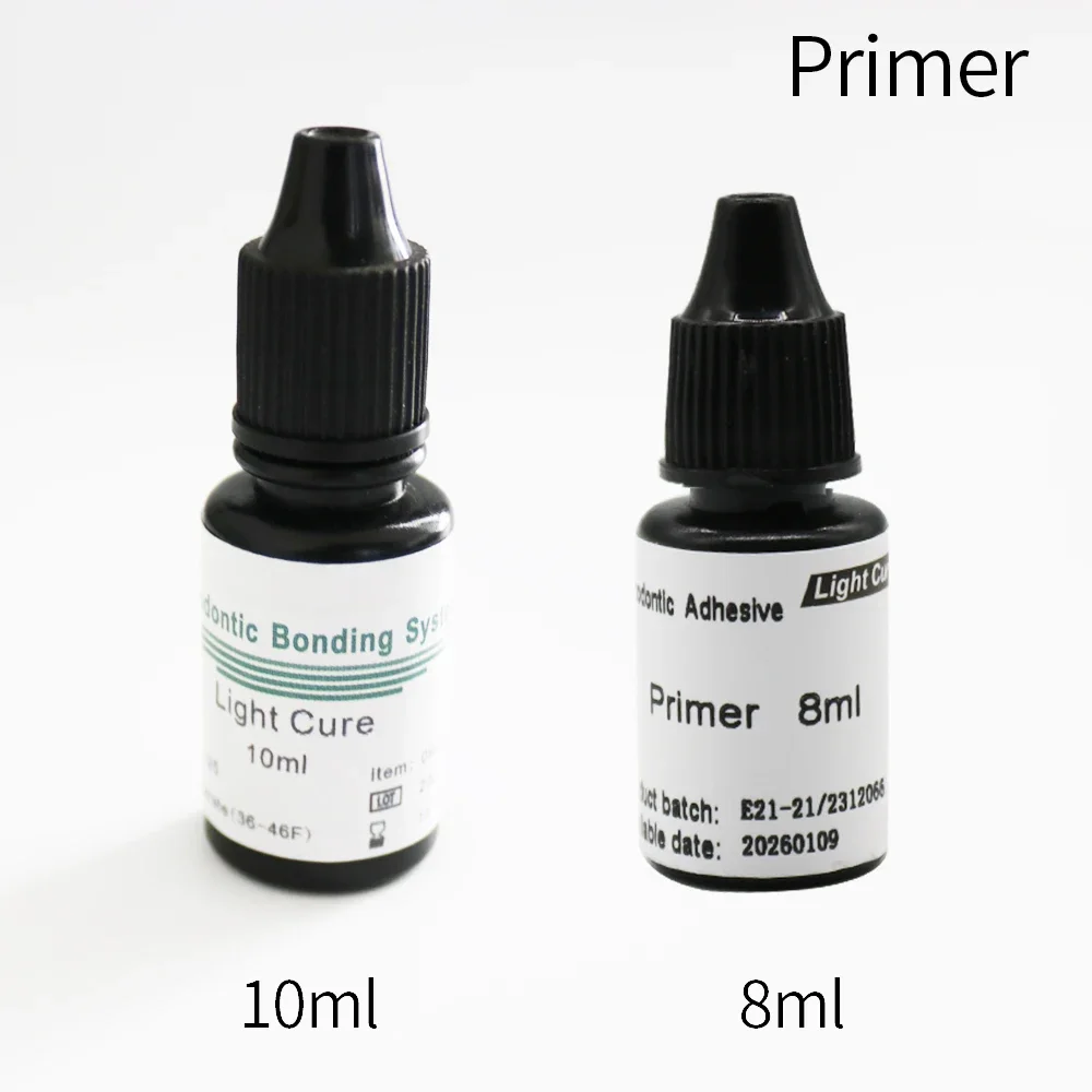 Orthodontic Dental Bonding Adhesive Light Cure Primer 10ml / 8ml Light cure Paste 3.5g
