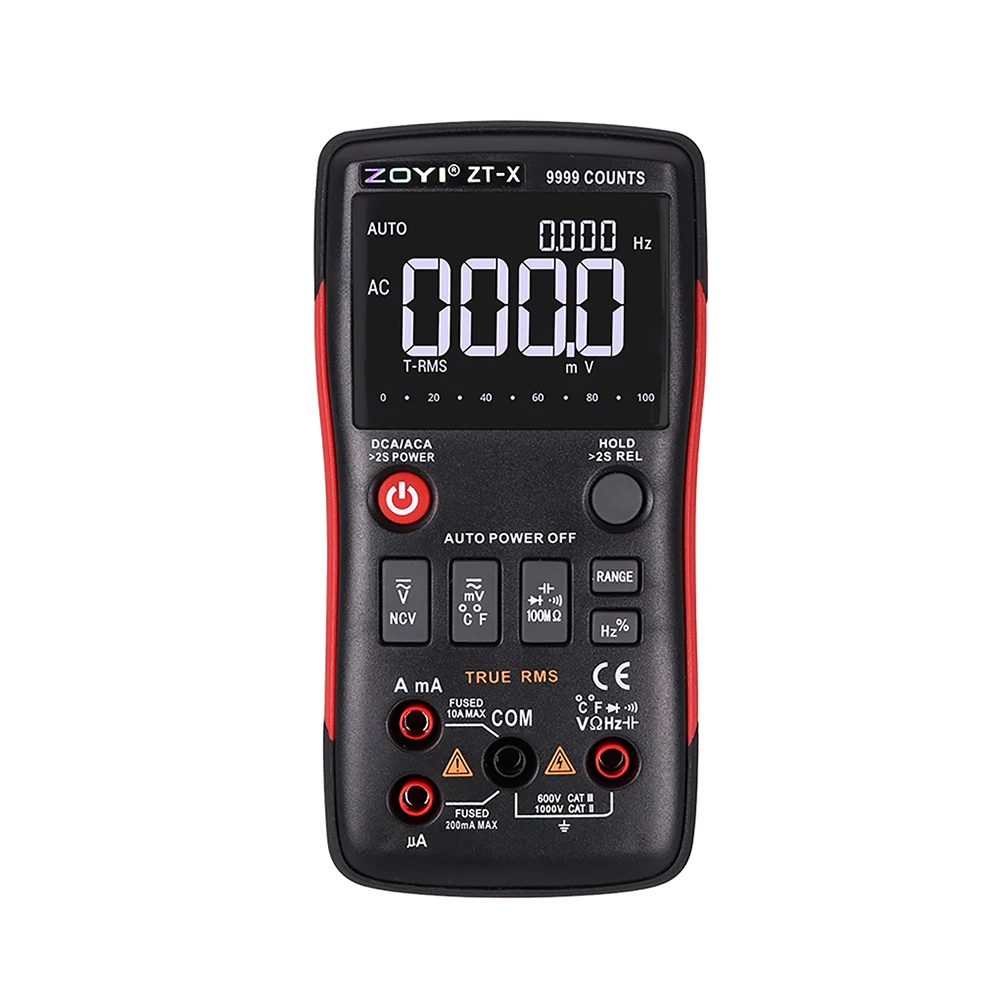 

ZOYI 9999 Digital Multimeter True RMS Analog Tester Professional LCR Meter DIY Transistor Capacitor NCV Testers