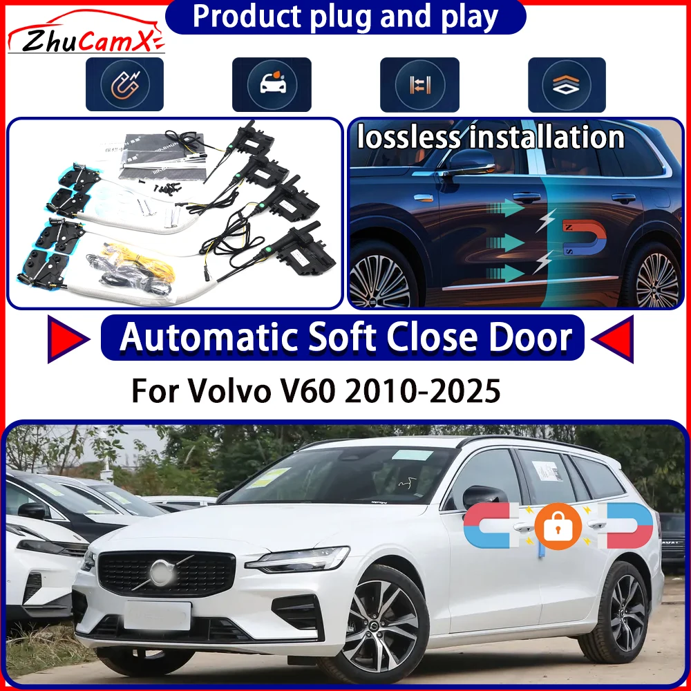 

OEM Electric Door Lock Actuator for Volvo V60 2010-2025 Soft Close Door Kit Power Latch System Auto Pull Door Easy Close