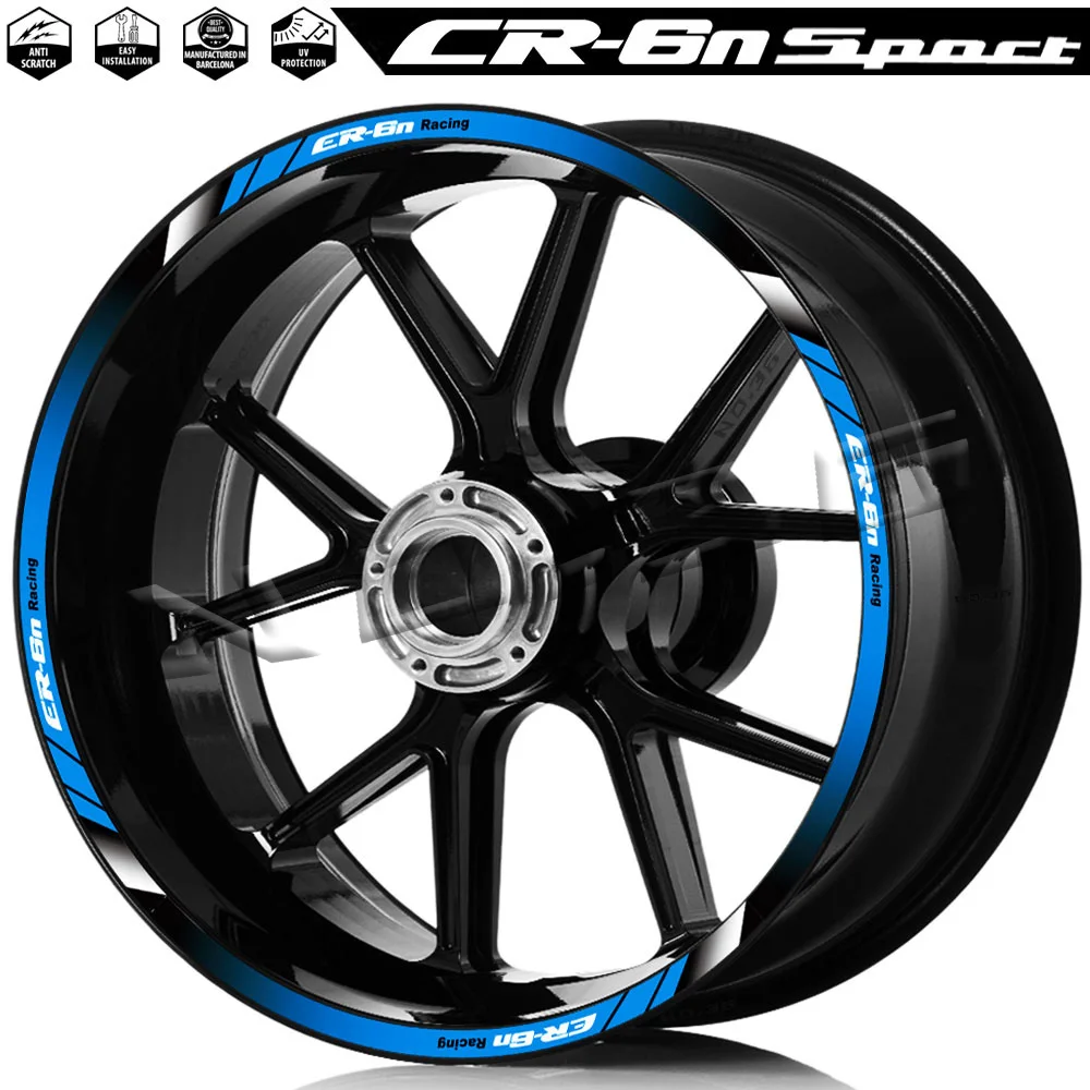 For ER-6N ER6N ER 6N Mortorcycle Wheel Sticker Rim Decal Reflective Hub Stripe Tape Accessories Waterproof