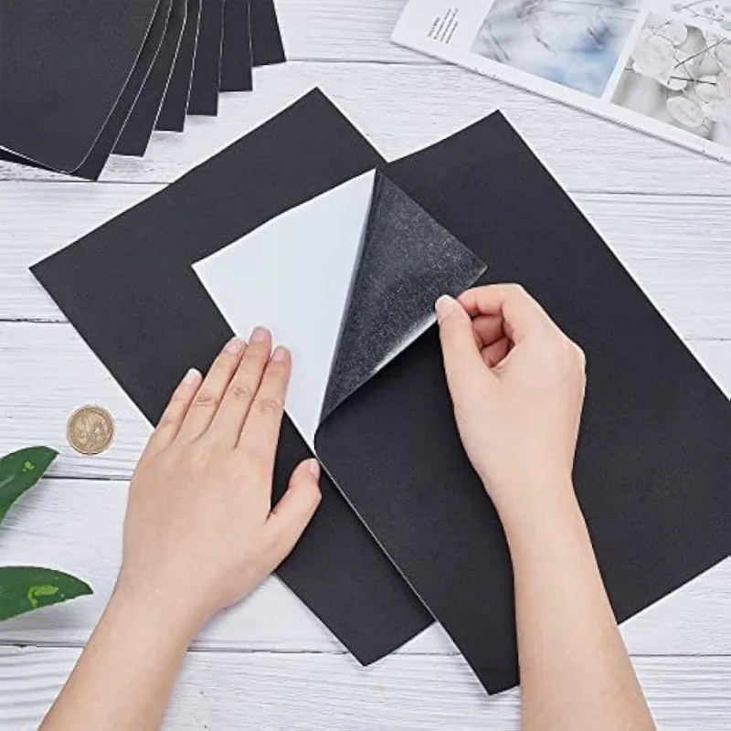 10PCS 1mm Thick Self-Adhesive Foam Sheet 8.3x11.8 Insulation Foam for Halloween Decor, Containers and Furniture Protection