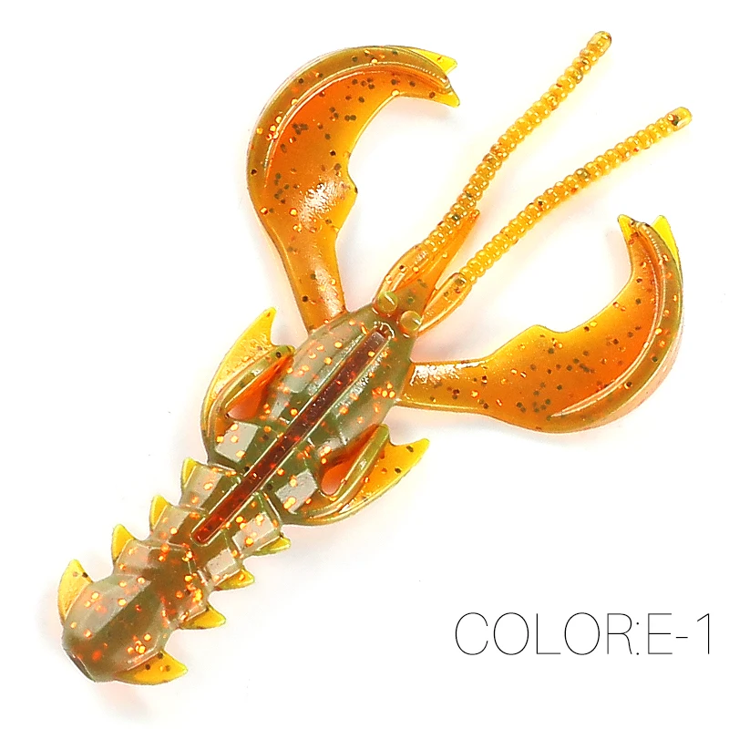 Supercontinent Crazy Lures 65mm/10 Stück 40mm/20 Stück Weichköder Angelköder Garnelen-Hummer Weichplastikköder Angelköder