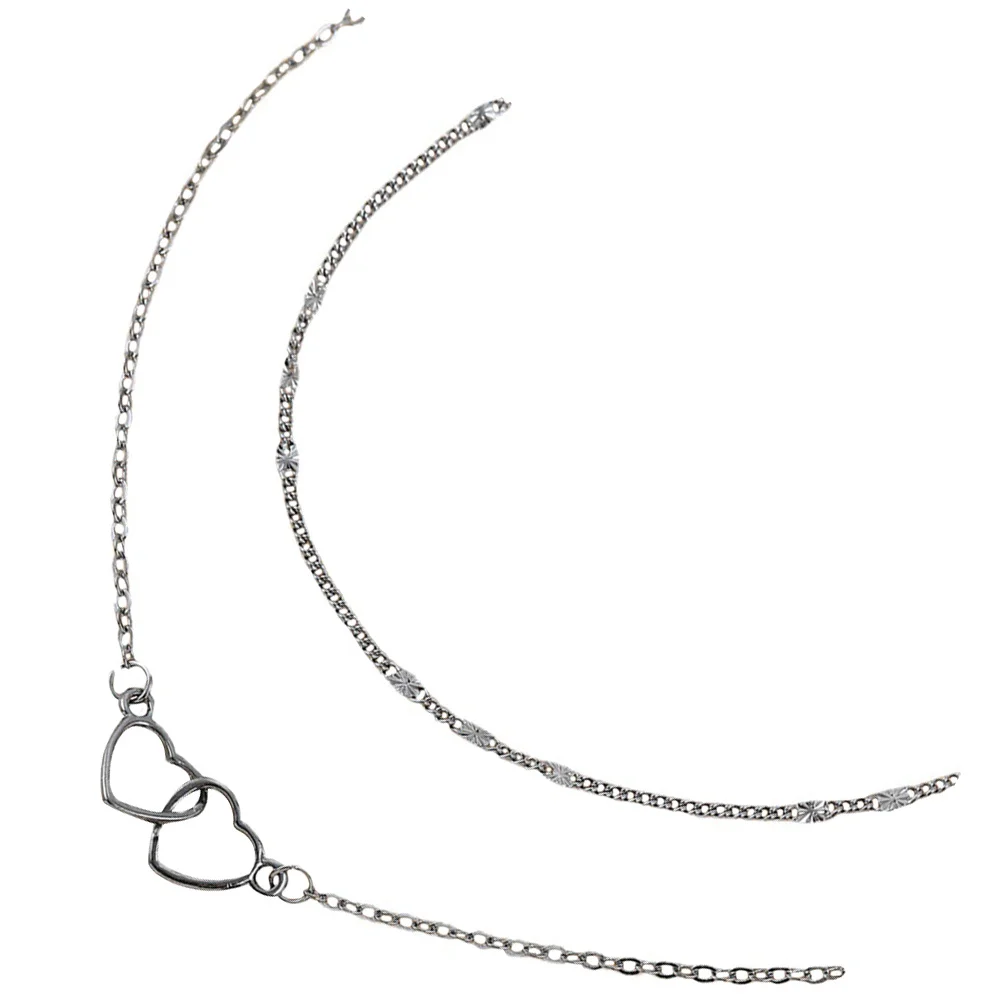 قطعتان من سوار القلب بتصميم بسيط وأساور متطابقة للأزواج، إكسسوار أنيق لحفلات العشاء، مريح للارتداء #4