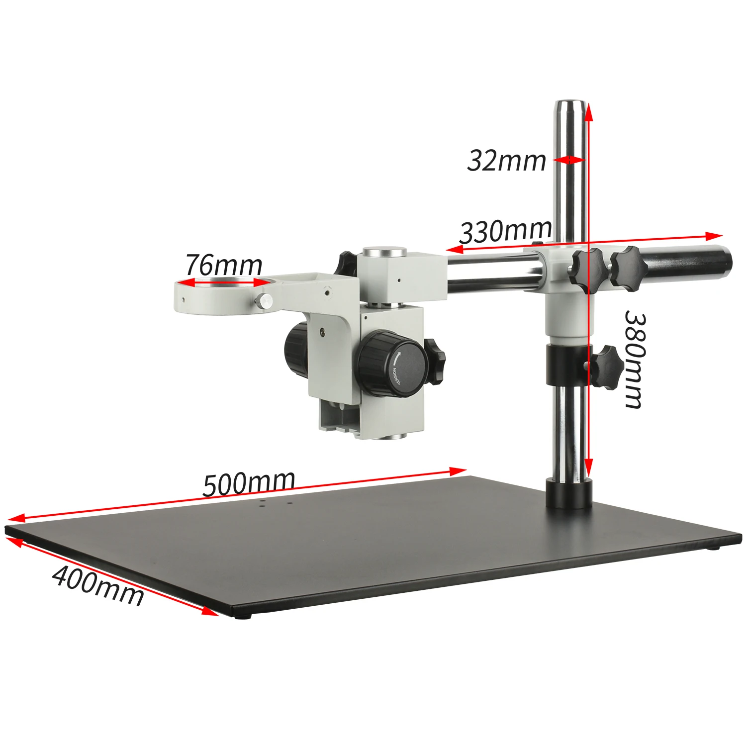 KOPPACE Large Platform Microscope 500X400mm Universal Adjustment Bracket 76mm Focusing Frame