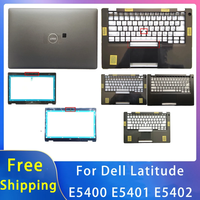 Baru untuk Dell Latidude E5400 E5401 E5402; Aksesori Laptop pengganti penutup belakang Lcd/Bezel depan/Palmrest dengan LOGO 06P6DT