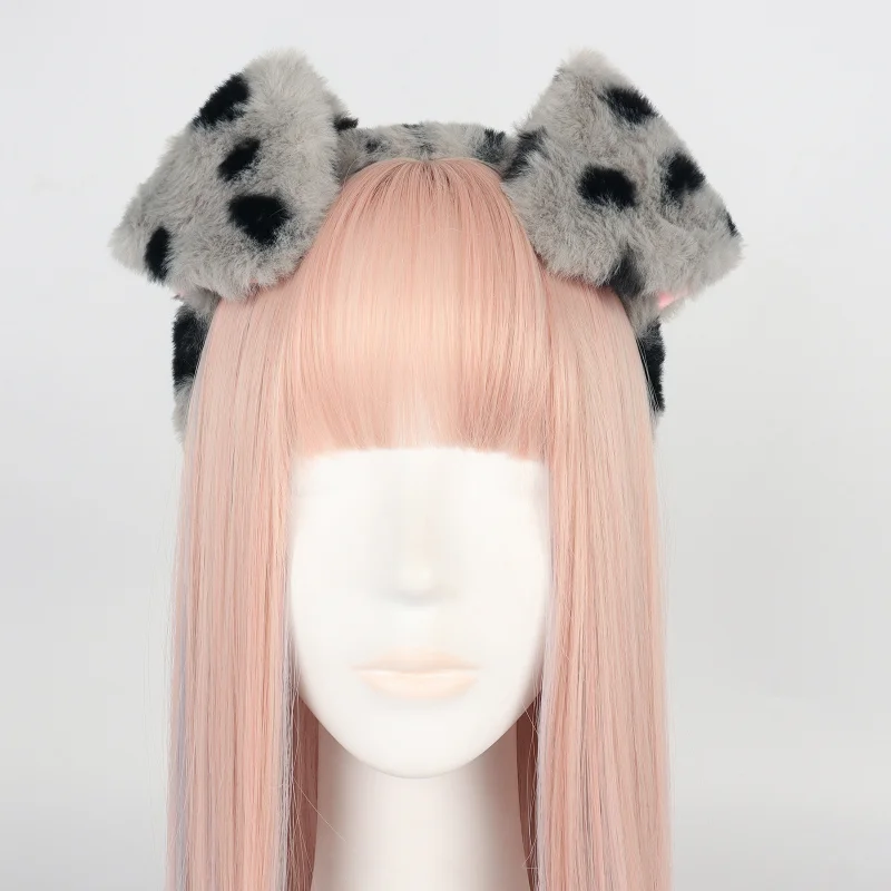 Anime Dog Ears Headband kawaii Spot Dog Ears Headdress Hair Accessories JK Girl Christmas Halloween Cosplay Props Hair Hoop