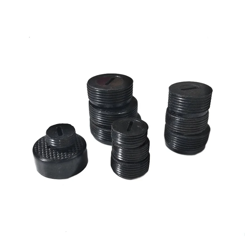 8/10/16 pz vite in plastica nera portaspazzole in carbonio Caps Case Dia 12mm/13mm/14mm/15mm/16mm