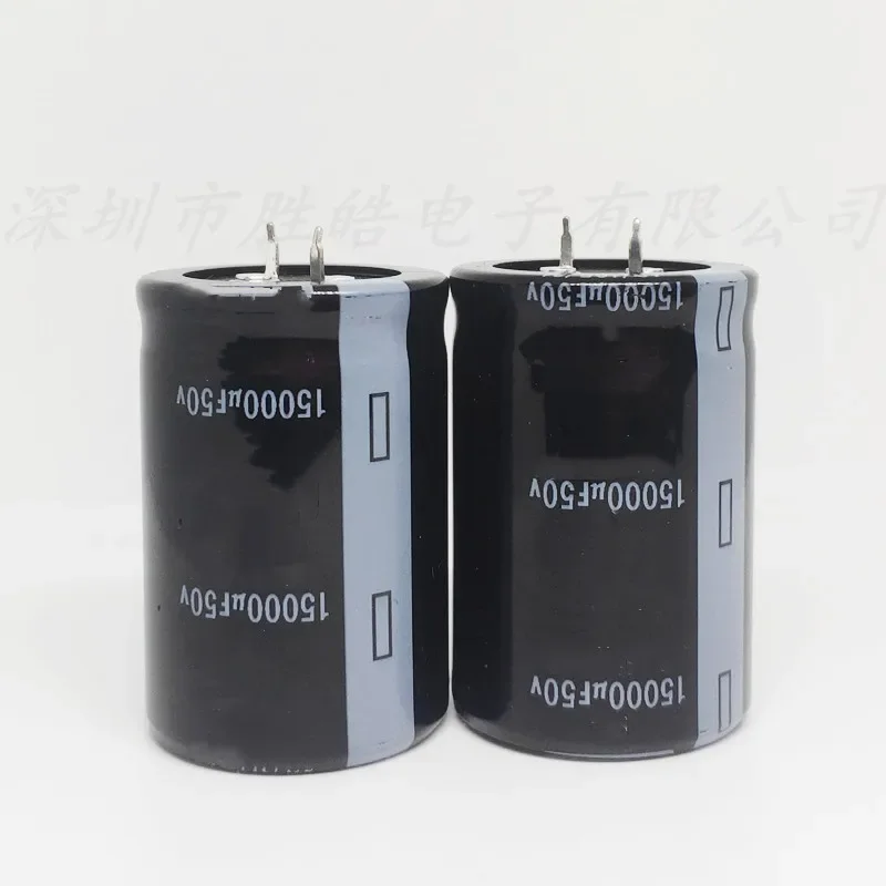 Capacitores eletrolíticos de alumínio de pés duros, alta qualidade, volume 30x50mm, 50 V15000UF, 2Pcs-20Pcs