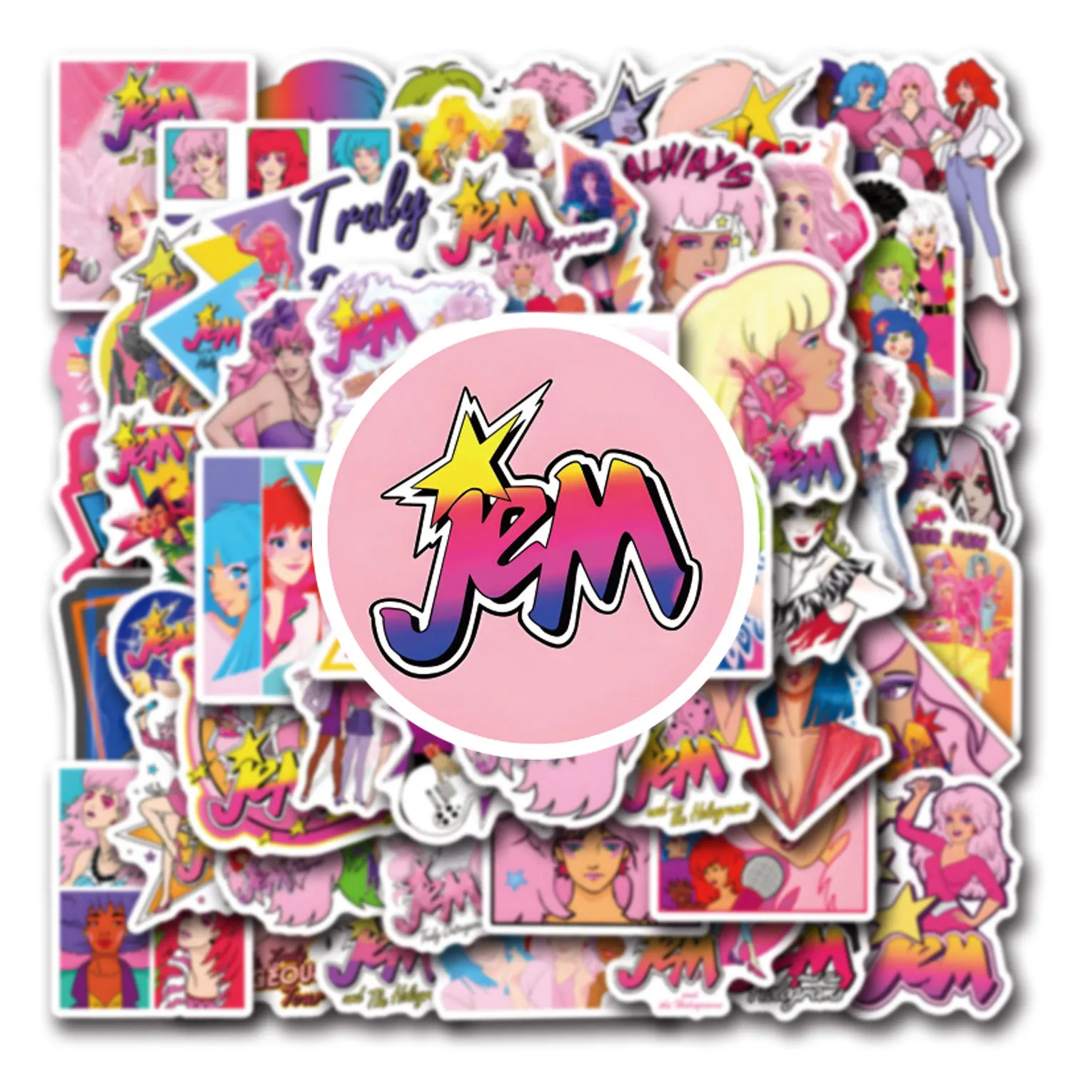 

10/30/55PCS Movie Jem And The Holograms Sticker Cartoon Personality Fun Graffiti Decal Toy for Skateboard Motorcycle Scrapbook