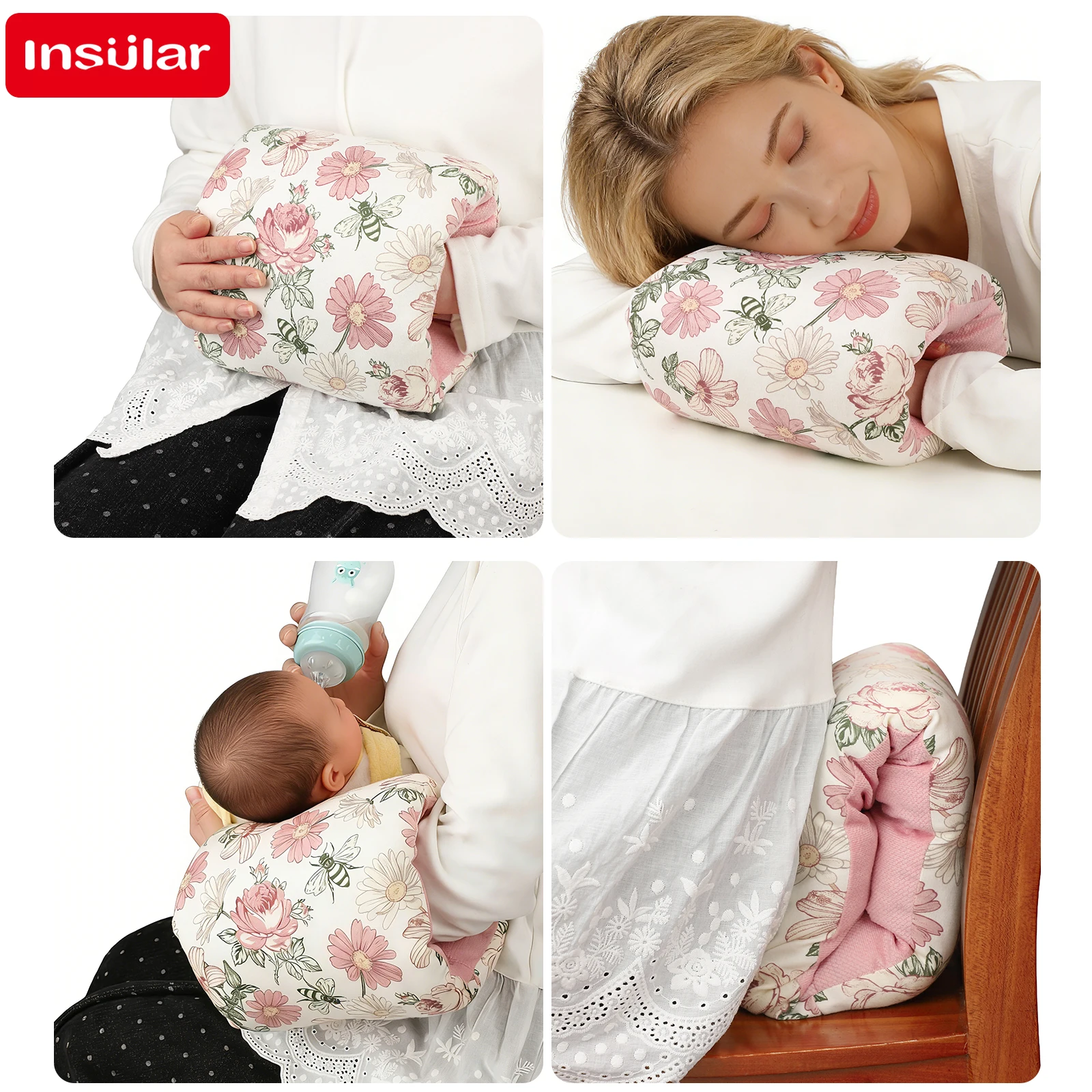 Newborn Cotton Breastfeeding Arm Pillow Baby Head Nursing Support Cozy Thicken Arm Soothe Maternity Soft Baby Care Accessories