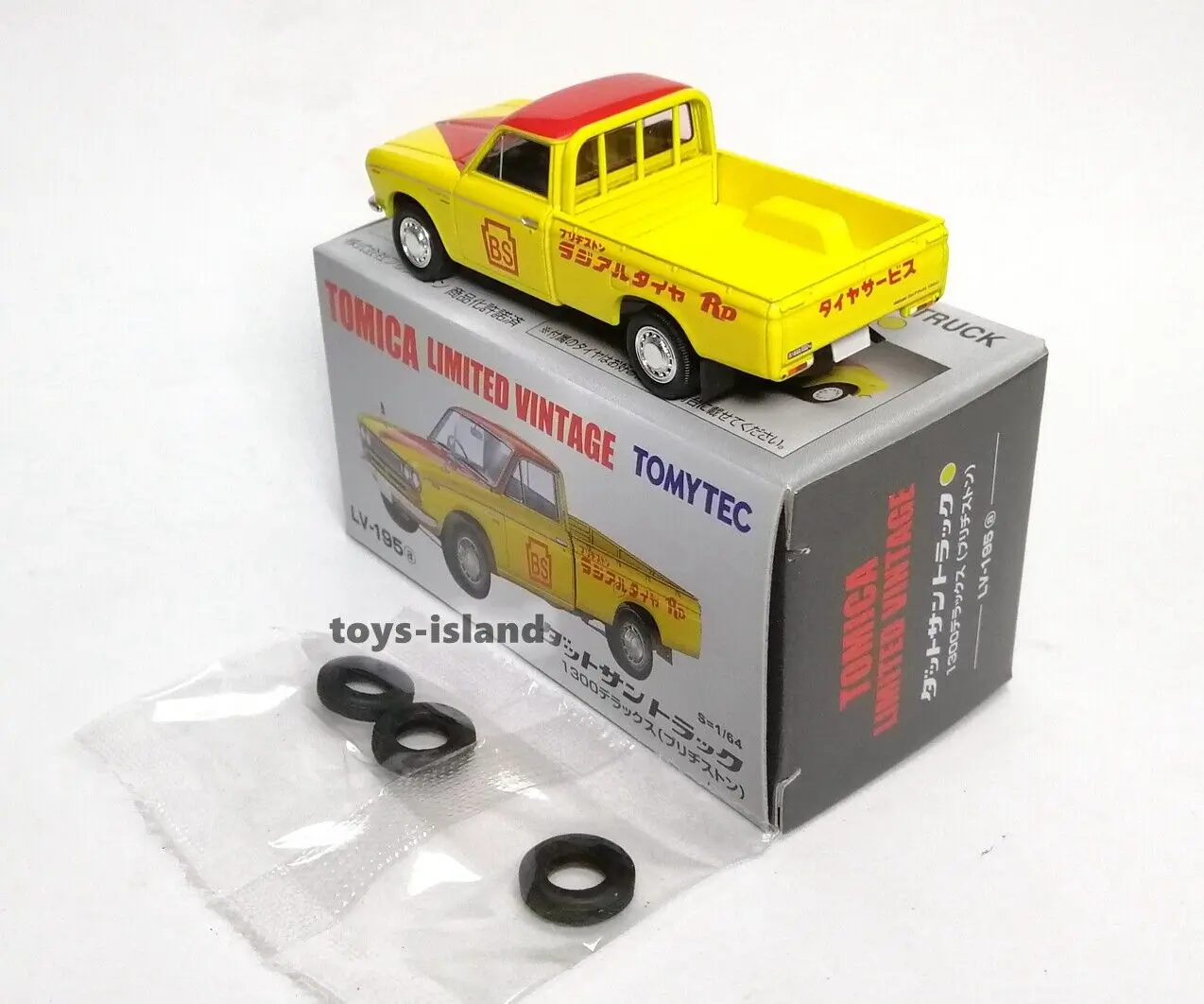 Tomica Limited Vintage NEO LV-195a Datsun Truck 1300 Deluxe Bridgestone  DieCast Model Car Collection Limited Edition Hobby Toys