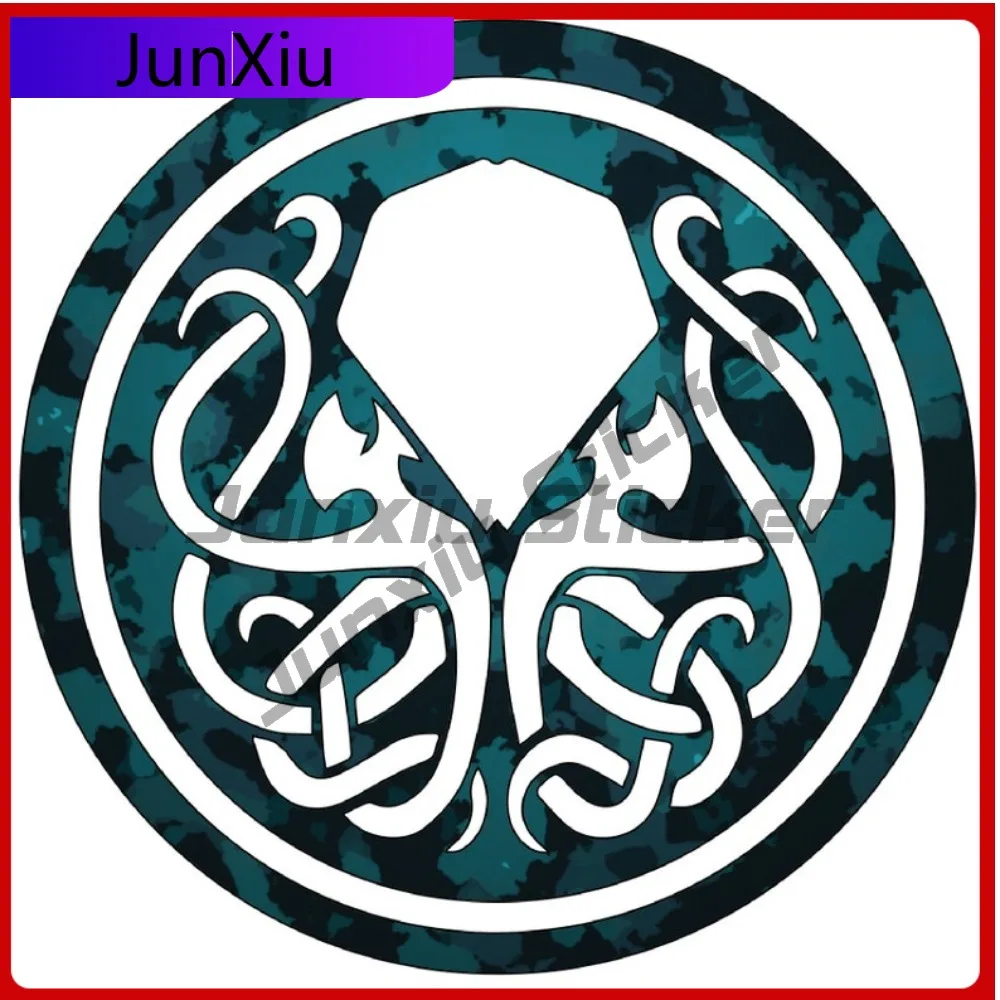 

Iconic Cthulhu Kraken Mystical Creature Vinyl Decal Sticker For Car Bicycle Skateboard Laptop Rv Camper Windows Iphones Mugs
