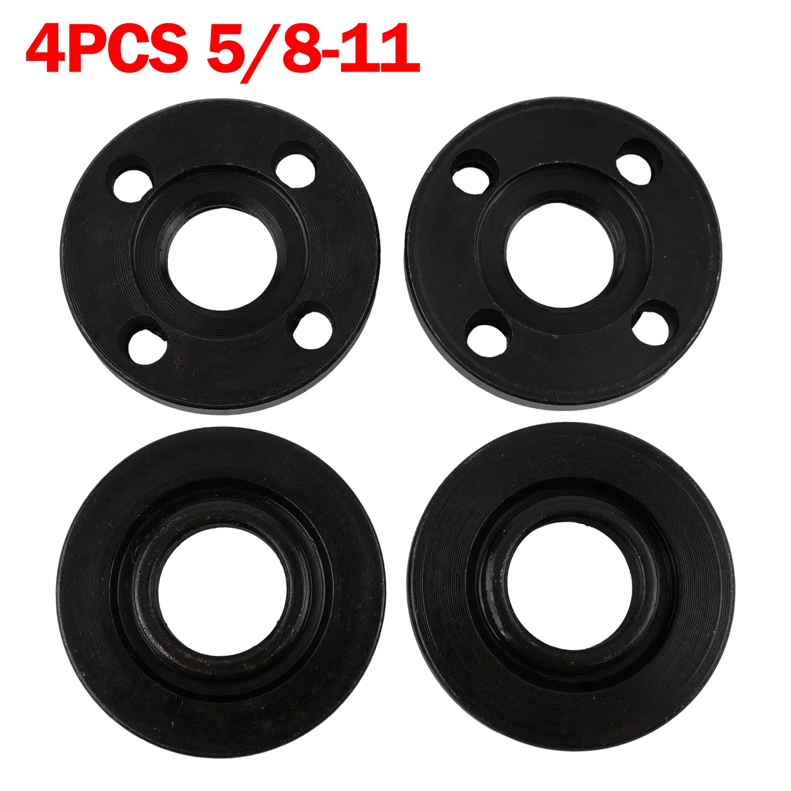 

Power Tools Flange Nut Platen Workshop Equipment Inner Outer Lock Steel 5/8-11 Angle Grinder Black High Quality