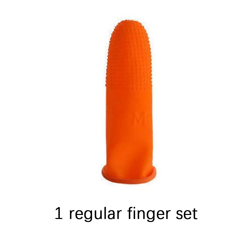 Silicone Thumb Knife Finger Protector Vegetable Harvesting Knife Plant Blade Scissors Cutting Rings Garden Gloves