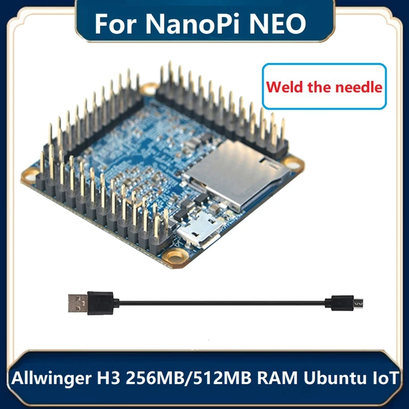 

Nanopi NEO Core Allwinger H3 Quad Core Board Ubuntu Core Development Board 256MB+4G With Micro-USB Line-Weld Pin Header