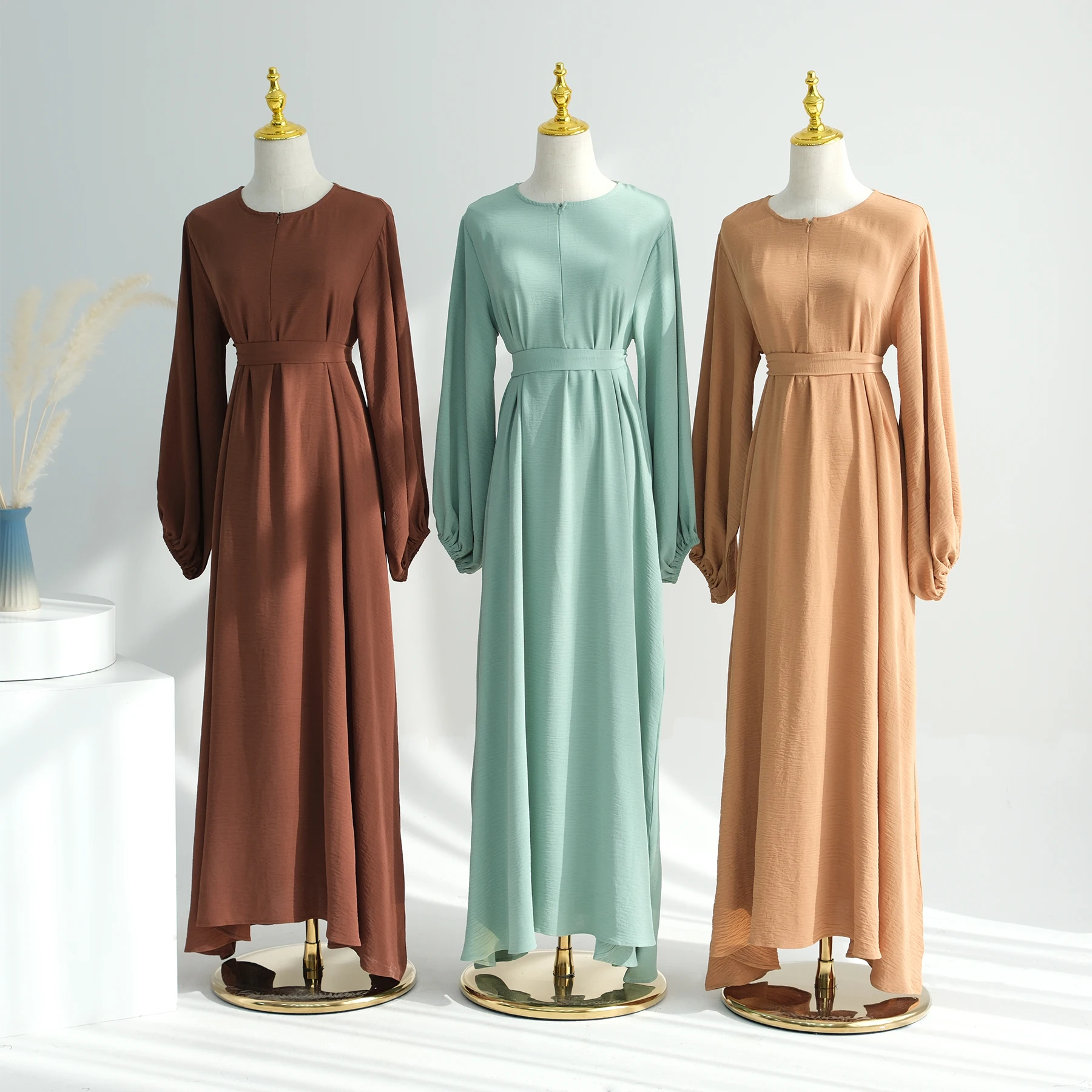 

Abaya Muslim Woman Dress Sweet Style Long Sleeves Dubai Turkey Modest Clothing Islam Hijab Robe Elegant Dresses Ramadan Eid