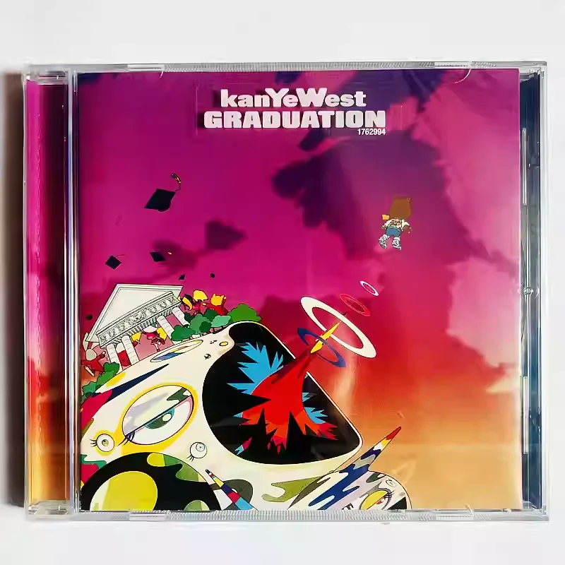 

CD Hip-Hop Album Kanye West Music CD Graduation Music Record Cosplay Walkman Car Soundtracks Box Gifts Party Music Collection