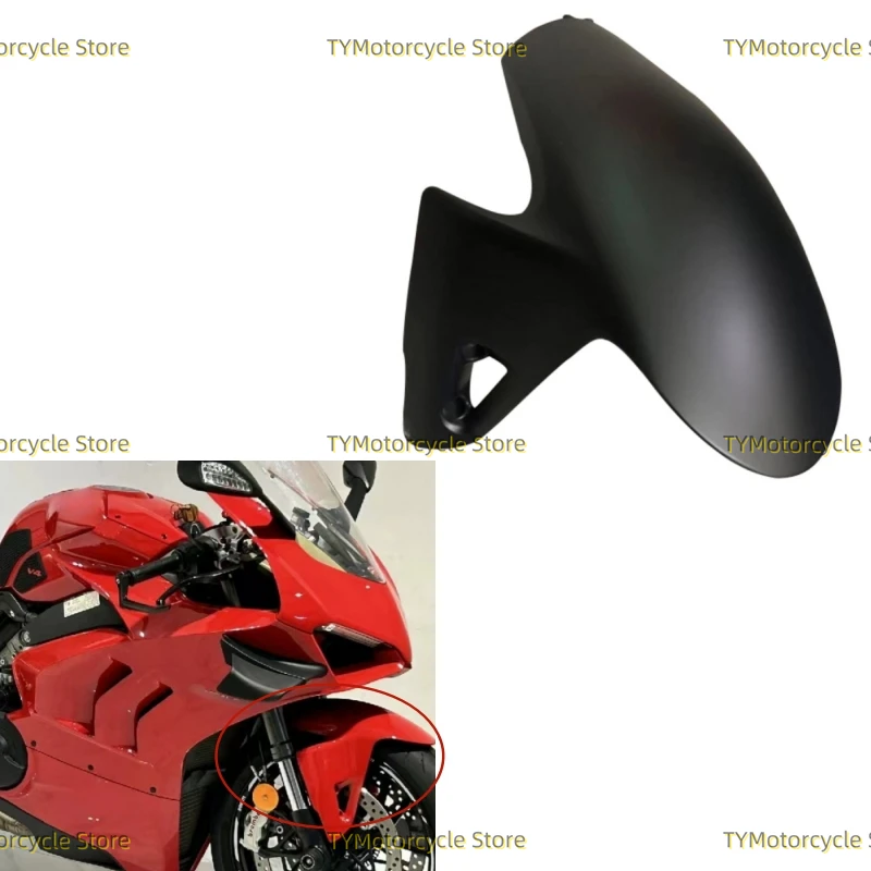 

Matte black Front Fender Splash Mudguard Mud Flap Fairing Fit For Ducati Panigale V4 V4S V4R 2017-2023 V2 2020-2022