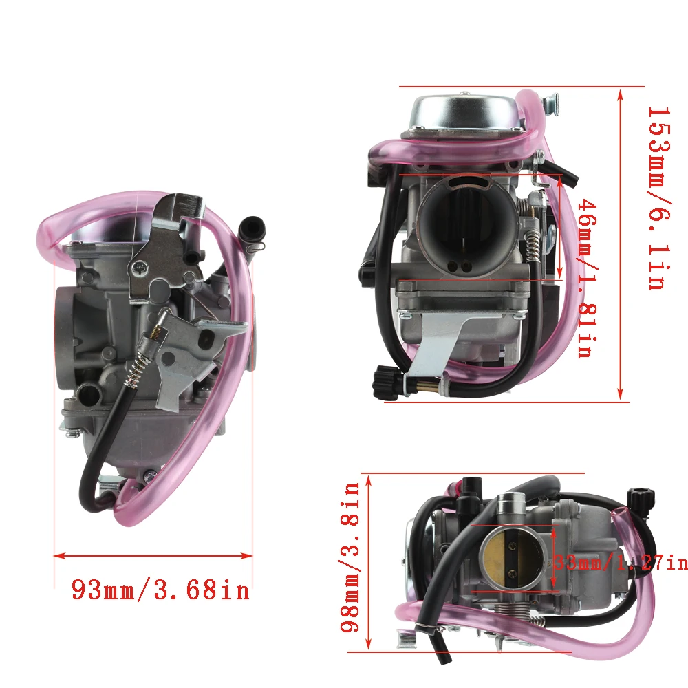 Motorcycle Carburetor ATV for Kawasaki KLF300 300 KLF300B KLF300C 1986-2005 BAYOU Dirt Pit Bike Enduro Motocross Modified Parts