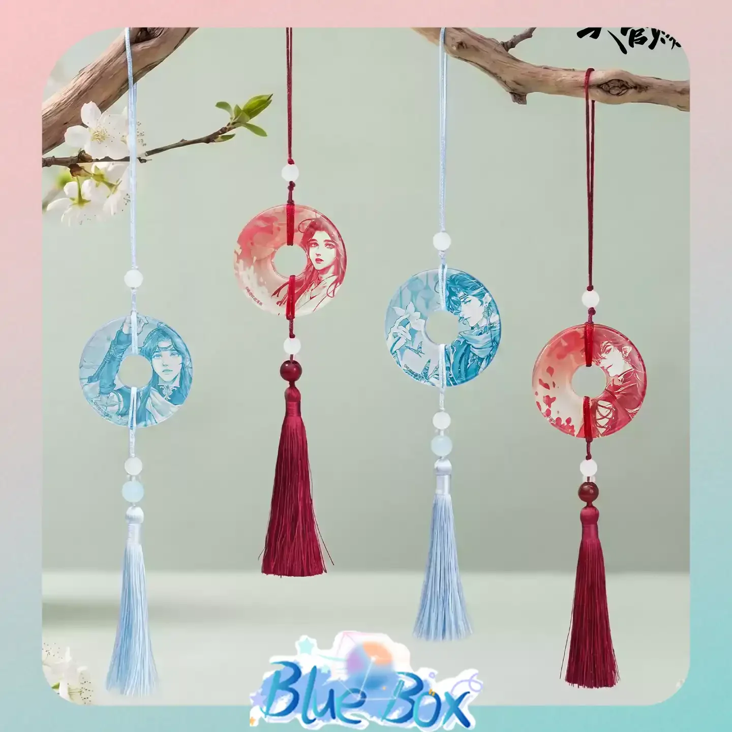 

Play Unlimited Heaven Official's Blessing Comic Flowing Colors Series Acrylic Jade Keychain Trendy Toy Blind Box Pre-order