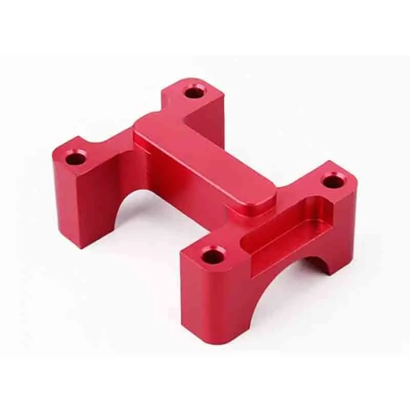 

High Precision Cnc Machining Aluminum Alloy Installation Bracket And Fixed Frame Customized Red Anodized Milling Parts