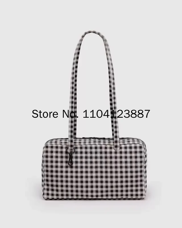 Nylon Quadratische Schultertasche Große Kapazität Canvas-Handtasche Leichte Reißverschluss-Tragetasche Tägliche Pendler-Reisetasche Aufbewahrungstasche Fitness-Geschenk – Detail 18
