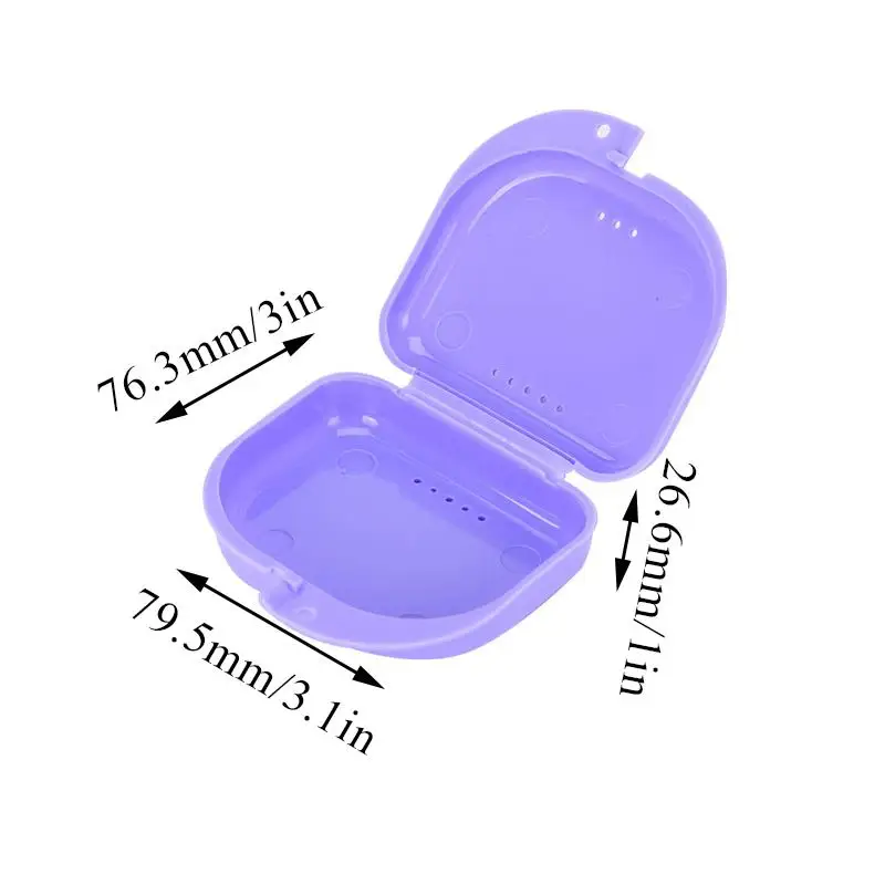 Multicolor Plastic Box Denture Storage Case Dental Retainer Box Tooth Socket Container Fake Teeth Box Protector Hygiene Supplies