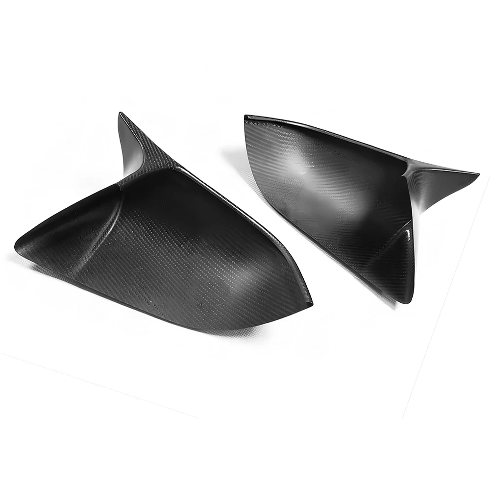 

Rearview Side Mirror Covers Cap For Tesla Model 3 M Style Dry Matte Carbon Fiber Sticker Add On Casing Shell