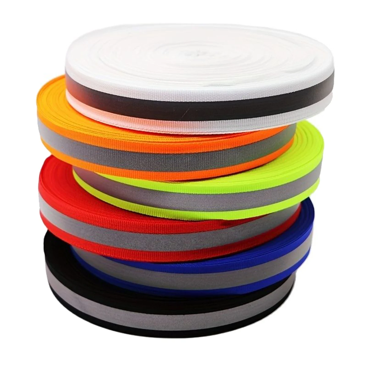 1Pc 5Meters 1Meters High Visibility Reflective Strip for Clothing Raincoats Patchwork Ribbon Fabric Material for Clothes