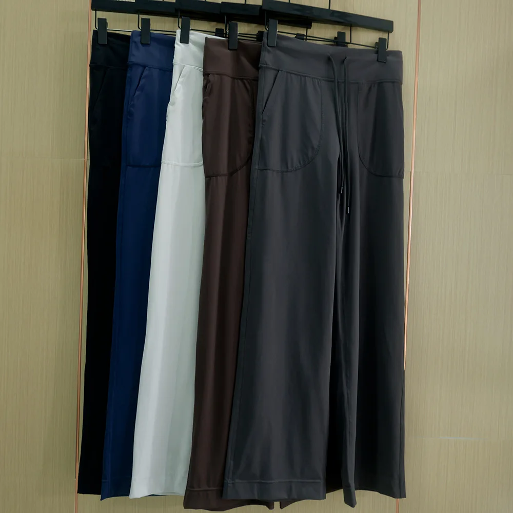 

Loose straight yoga trousers for women with high waist butter touch high waist casual dance fitness sports wide-leg pants