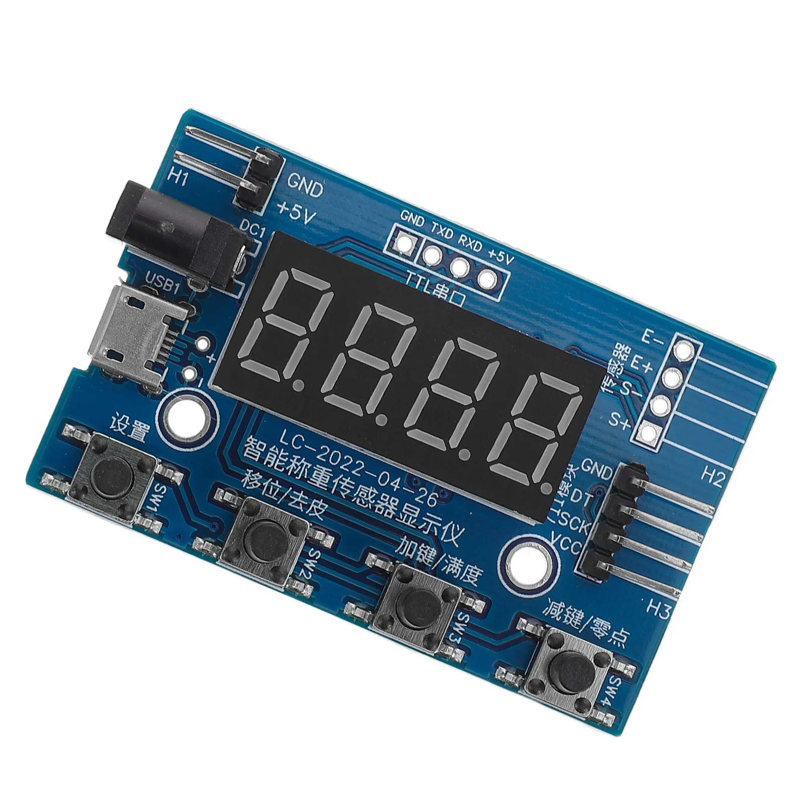 

High Precision Weighing Pressure Sensor Digital Indicator Module for Electronic Scales Multifunctional Load Cell Sensor Reliable