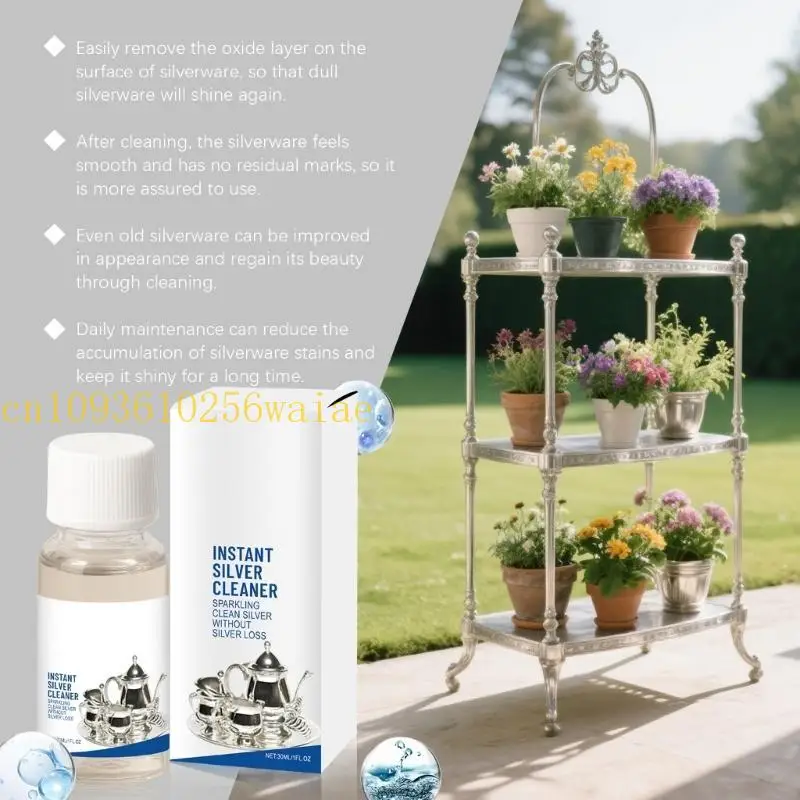 652F Silver Restoration Fluid يعمل على زخارف عملة المجوهرات