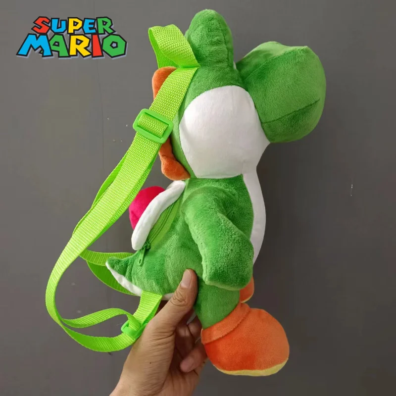 Zaino Cosplay Super Marios Bros Yoshi Borsa da scuola per bambole Anime Kawaii Borsa a tracolla per bambini Zaino di grande capacità Regali per