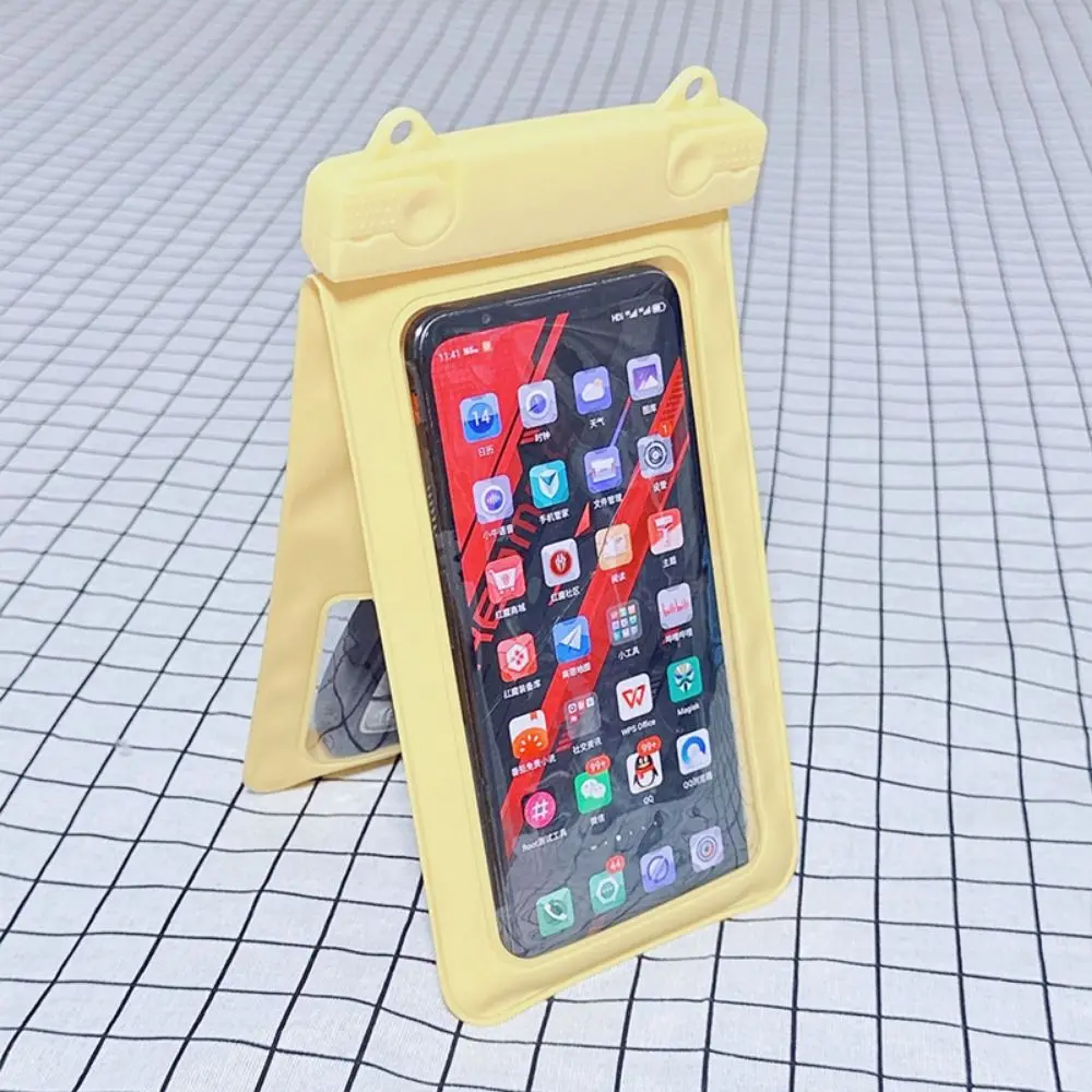 

IP68 Waterproof Underwater Cellphone Storage Bag Double Pocket Songkran Festival Waterproof Phone Pouch with Neck Lanyard