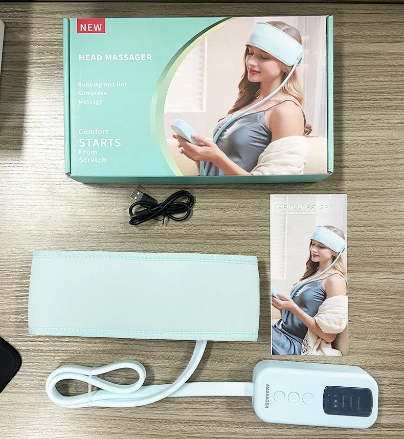 Sollievo dal mal di testa Aiuto per il sonno Controllo portatile Massaggiatore elettrico per la testa Facilare la cura della testa Strumenti per massaggi rilassanti Attrezzature per l'assistenza sanitaria