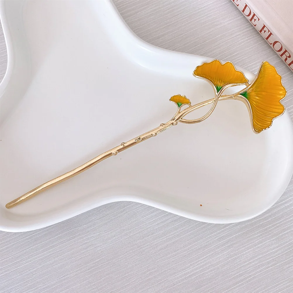 2 Pcs Hairpin Clips Updo Stick Women Japanese-style Sticks for Long Alloy Bun Holder Miss Chopsticks