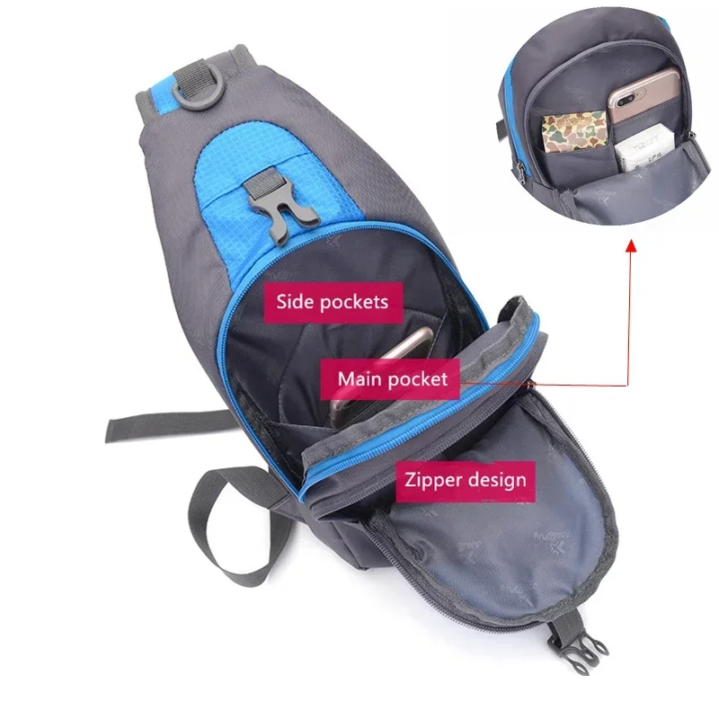 Bolso de hombro de viaje para hombre y mujer, mochila de pecho para deportes al aire libre, ordenador, teléfono, escalada, Fitness, Trekking, pesca