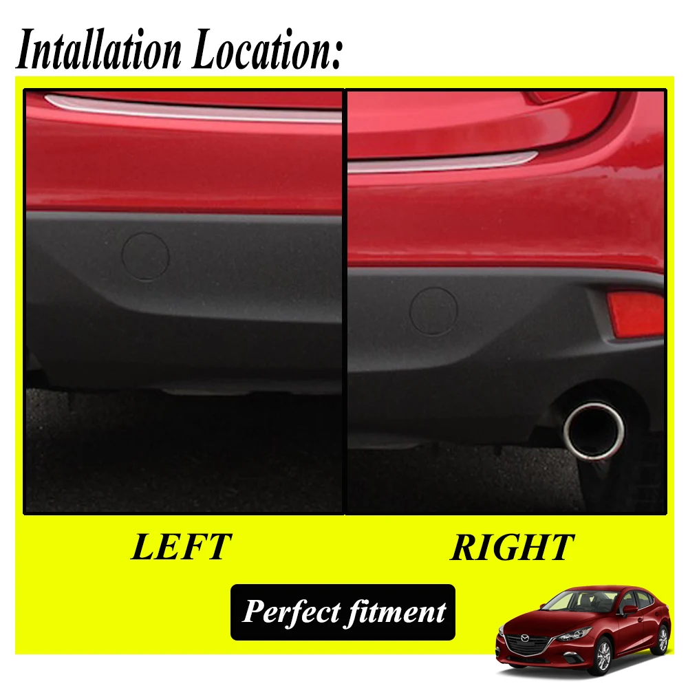 For Mazda 3 Axela BM BN 2014 – 2018 Car Rear Bumper Hook Tow Eye Cap Trailer Cover R&L BHN1-50-EK1-BB 14 15 16 BHN1-50-EL1-BB