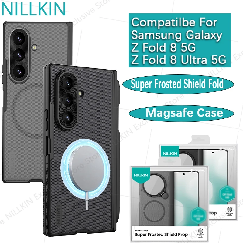 

Nillkin For Samsung Galaxy Z Fold 8 ​8 Ultra Frosted Shield Fold Magnetic Anti fall airbag phone case protective case with pen