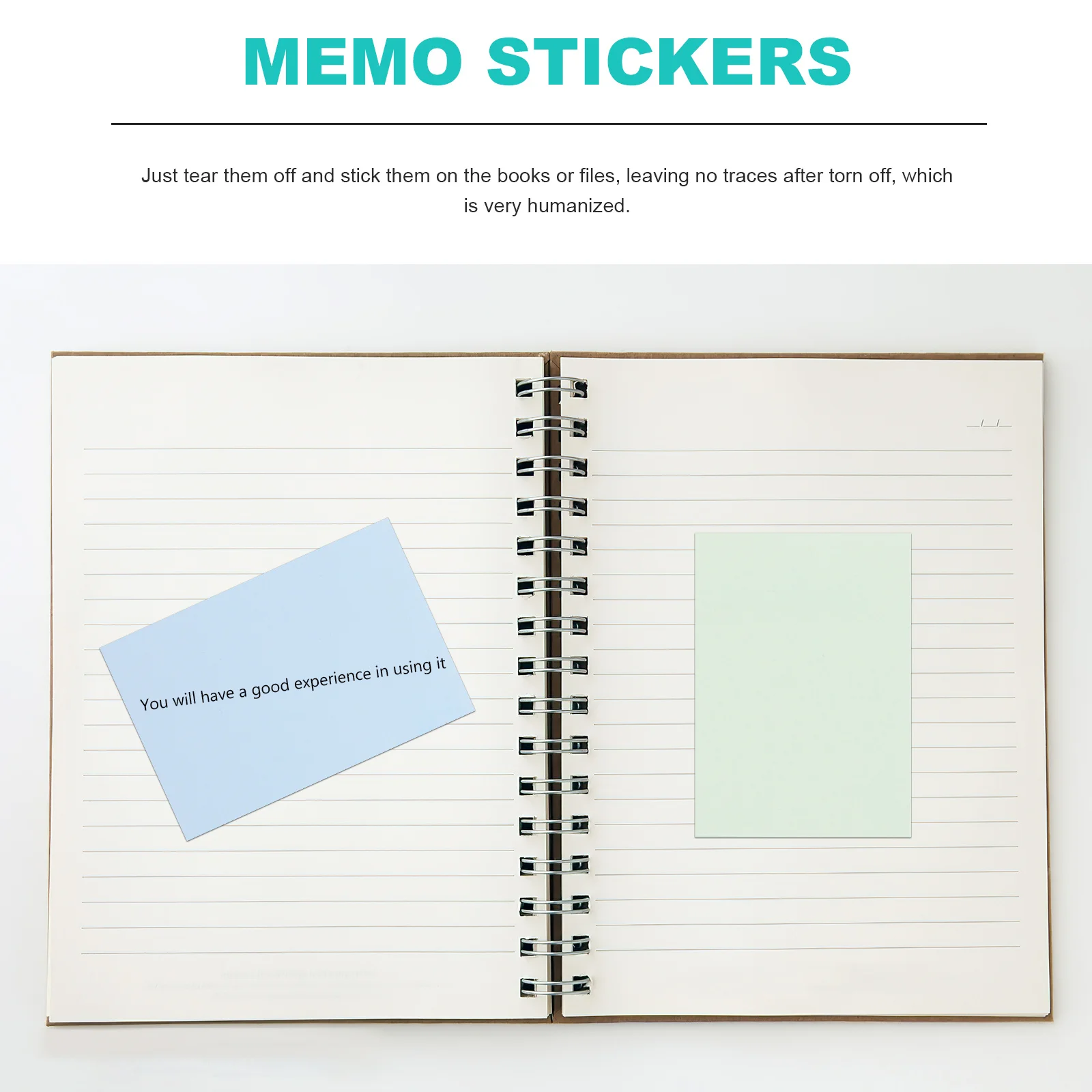 

5Sets Memo Stickers Strong Adhesive Reusable Tearable Note Pads for School Office Home Use Kawaii