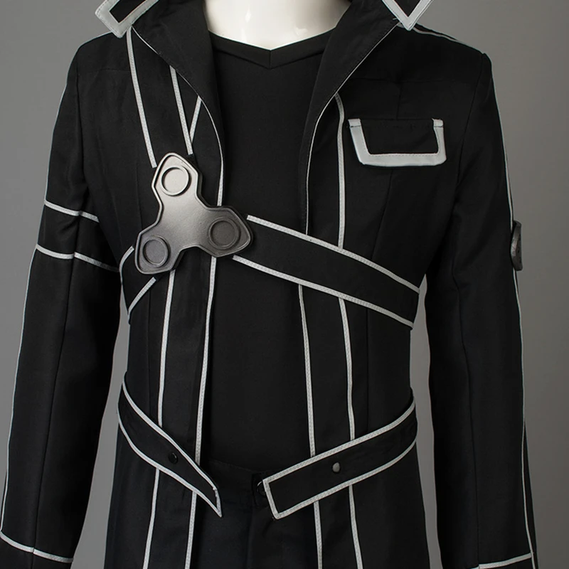 Anime Sword Art Online Cosplay Costume Kirito Kazuto Kirigaya Jacket Shirt Pants High Quality Any Size Outfit Custom Made